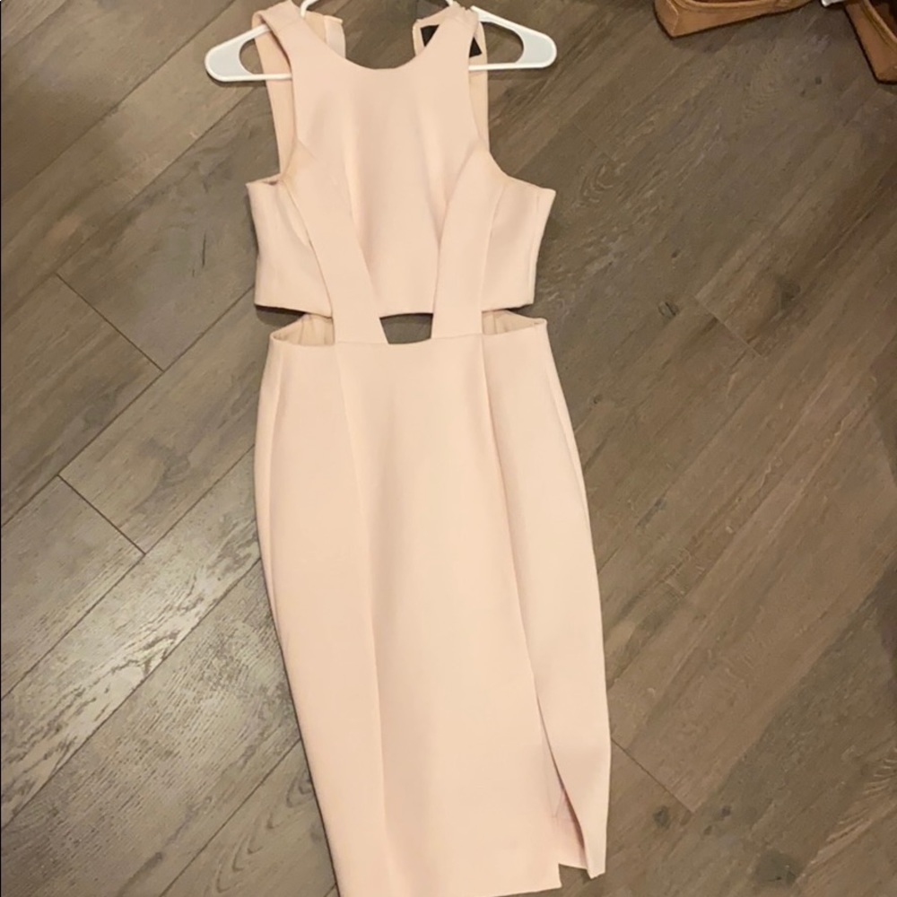 Nicholas parfait pink bandage dress